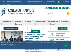 'tst.jus.br' screenshot