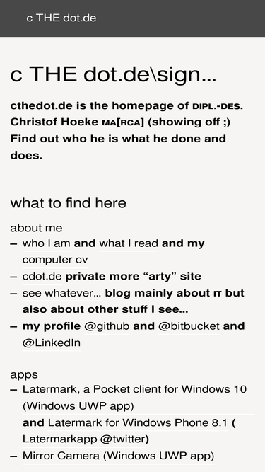 cthedot.de