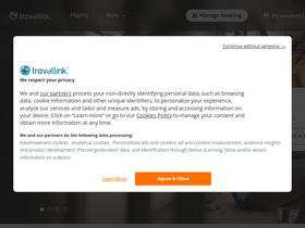 'travellink.com' screenshot