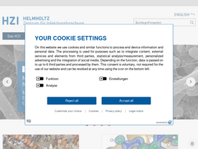 'helmholtz-hzi.de' screenshot