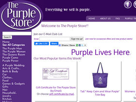 'thepurplestore.com' screenshot