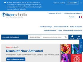 'fishersci.fr' screenshot