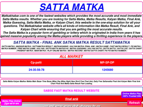 'matkakhabar.com' screenshot