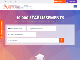 'lesmaisonsderetraite.fr' screenshot