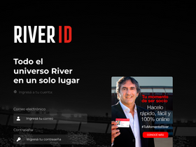 'riverid.com.ar' screenshot