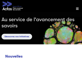 'acfas.ca' screenshot