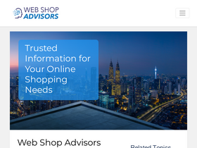 'webshopadvisors.com' screenshot