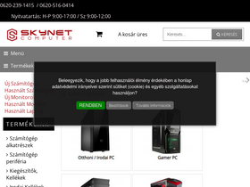 'skynet-computer.hu' screenshot