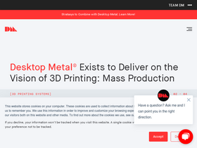 'desktopmetal.com' screenshot