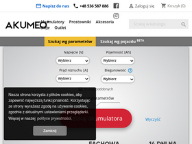 'akumeo.pl' screenshot
