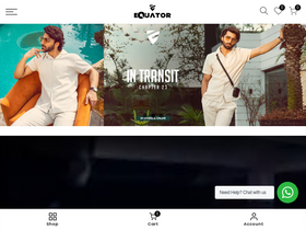 Equator Stores website screenshot