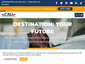 'calaero.edu' screenshot