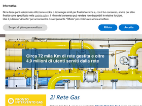'2iretegas.it' screenshot