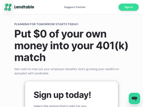 'lendtable.com' screenshot
