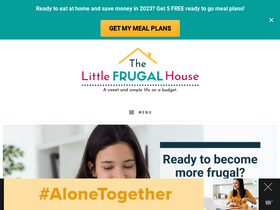 'thelittlefrugalhouse.com' screenshot