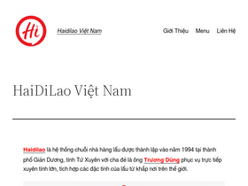 'haidilaovietnam.com' screenshot