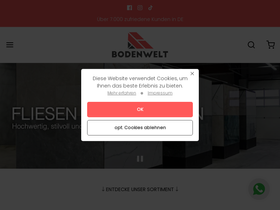 bodenweltonline.de homepage screenshot