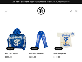 HELLSTAR homepage screenshot