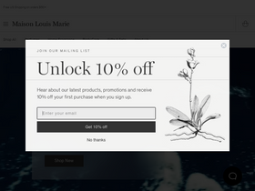 maisonlouismarie.com homepage screenshot