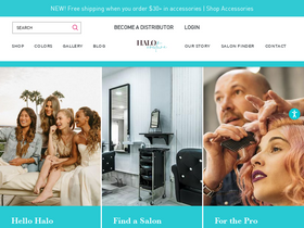 'halocouture.com' screenshot