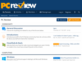 'pcreview.co.uk' screenshot