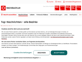 'meinbezirk.at' screenshot