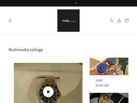 yunahom.com homepage screenshot