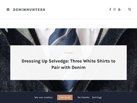 'denimhunters.com' screenshot