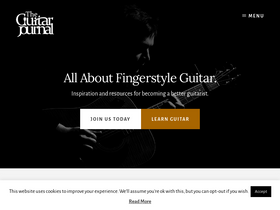 'theguitarjournal.com' screenshot