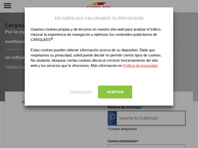 'carglass.es' screenshot