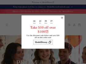 modeldressy.com homepage screenshot