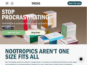 'takethesis.com' screenshot