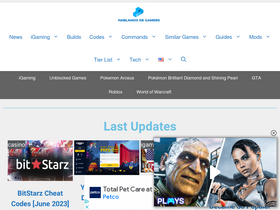 'hablamosdegamers.com' screenshot