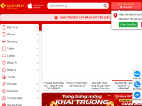 'clickbuy.com.vn' screenshot