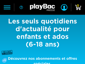 'playbacpresse.fr' screenshot