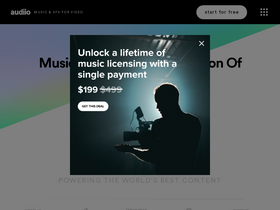 'audiio.com' screenshot