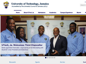 'utech.edu.jm' screenshot
