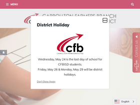 'cfbisd.edu' screenshot