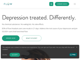 'flowneuroscience.com' screenshot