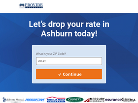 'provide-insurance.com' screenshot