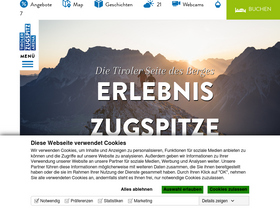 'zugspitzarena.com' screenshot