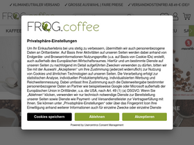 'frogcoffee.de' screenshot