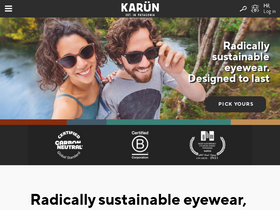 Karün Chile homepage screenshot