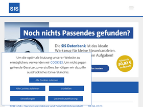 'sis-verlag.de' screenshot