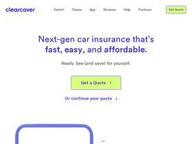 'clearcover.com' screenshot