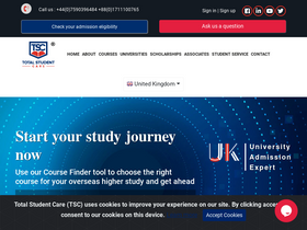 'totalstudentcare.com' screenshot