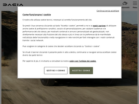 'dacia.it' screenshot