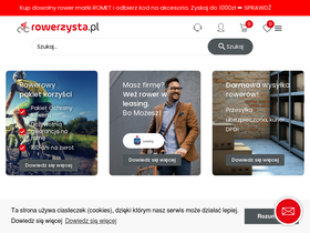 'rowerzysta.pl' screenshot