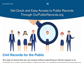 'ourpublicrecords.org' screenshot