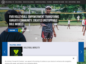 'fivb.com' screenshot